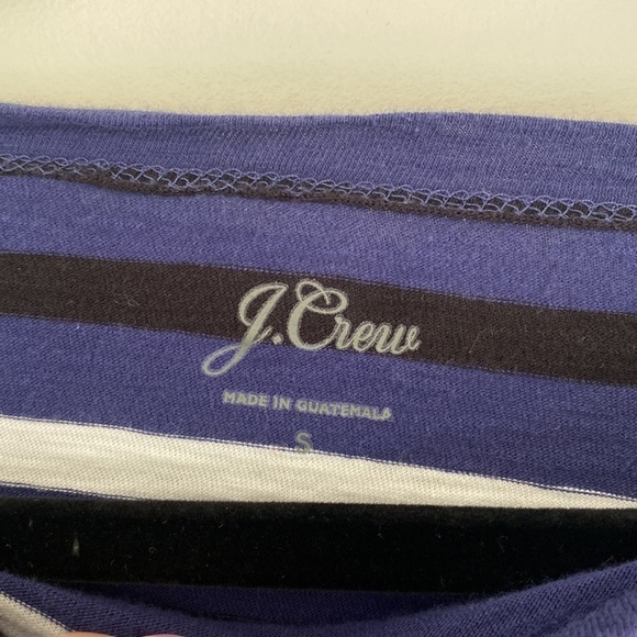 J. Crew | Long Sleeve Tee with White Blue Black Stripes | Great Condition - Picture 2 of 6